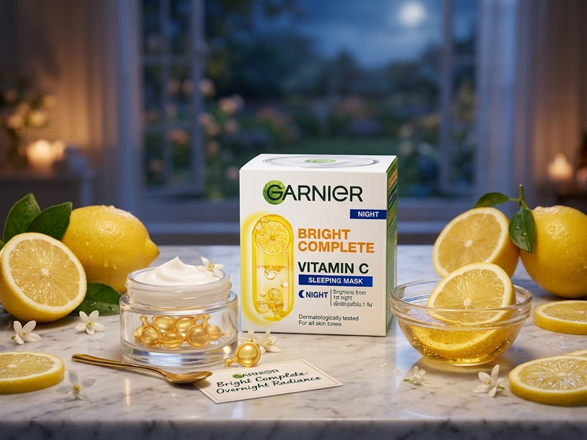 Buy Original GARNIER Bright Complete Vitamin C Night Cream 50ml in Sri Lanka