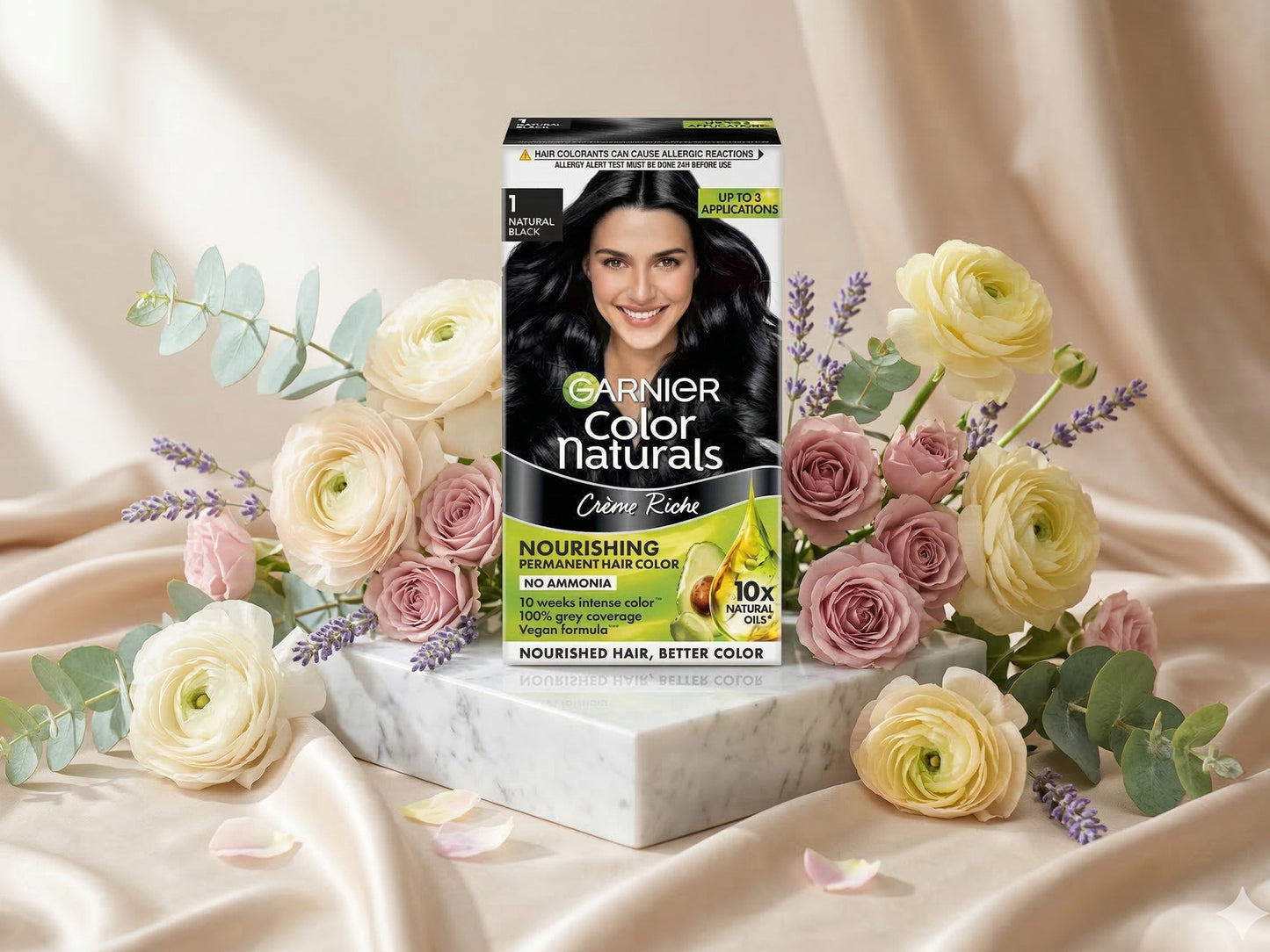 Buy Original Garnier Hair Color Natural Black 35ml + 30g in Sri Lanka