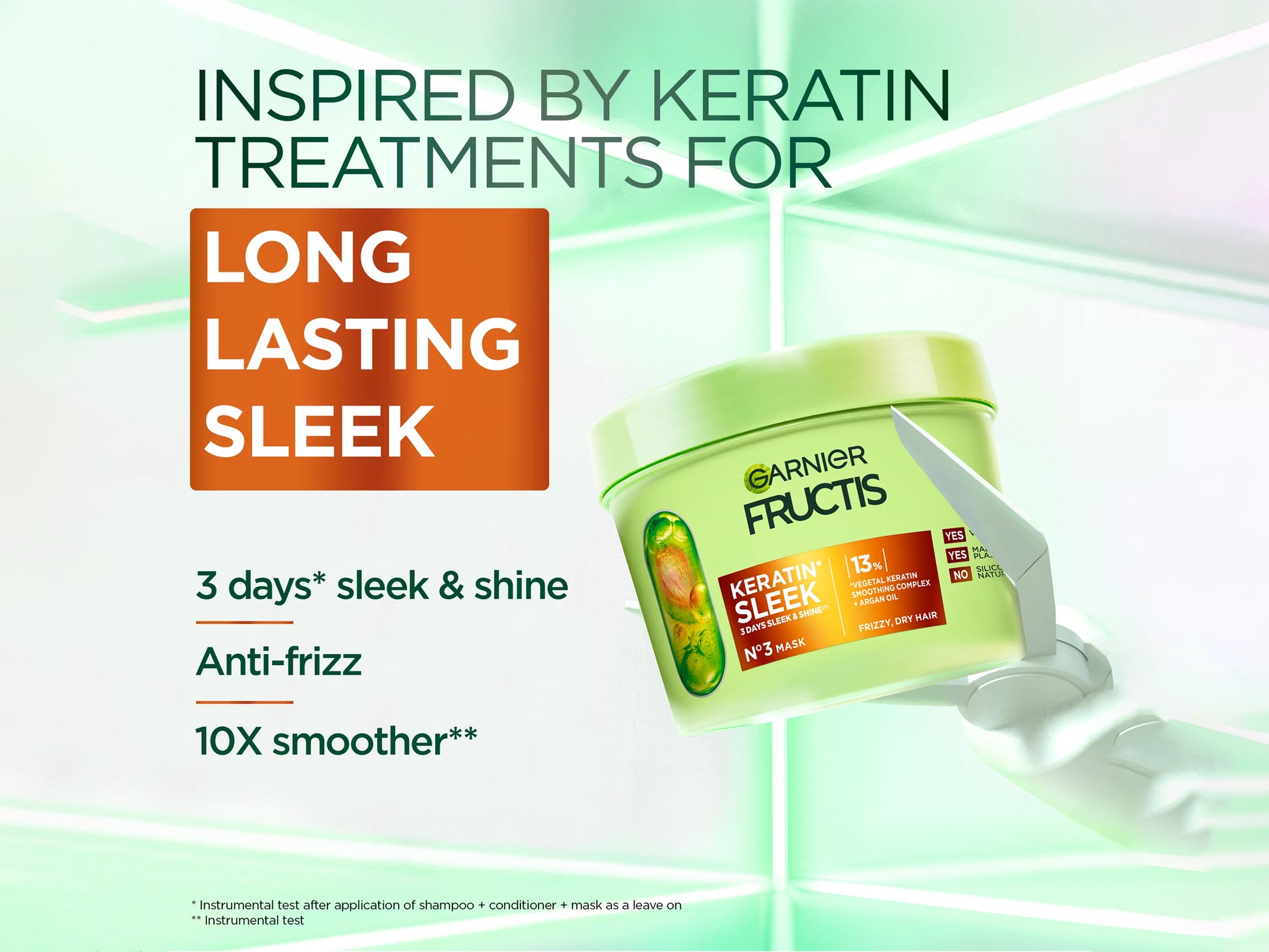 Garnier Fructis Keratin Sleek Hair Mask 370ml in Sri Lanka