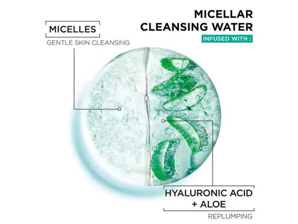 Garnier Skinactive Micellar Hyaluronic Aloe Water All in 1 400ml - France in Sri Lanka