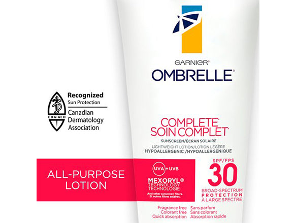 Garnier Ombrelle Complete Dry Touch Sunscreen SPF 30 200ml - CANADA - 603084569441