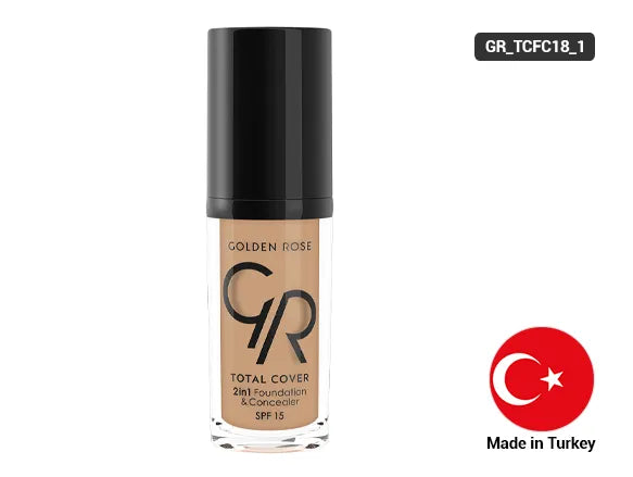 Golden Rose Total Cover 2 in 1 Foundation and Concealer