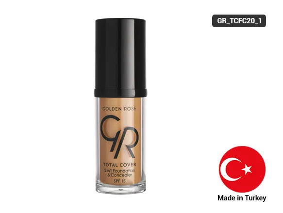 Golden Rose Total Cover 2 in 1 Foundation and Concealer