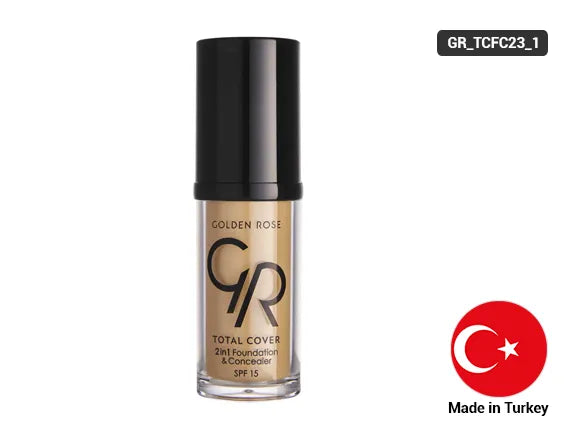 Golden Rose Total Cover 2 in 1 Foundation and Concealer