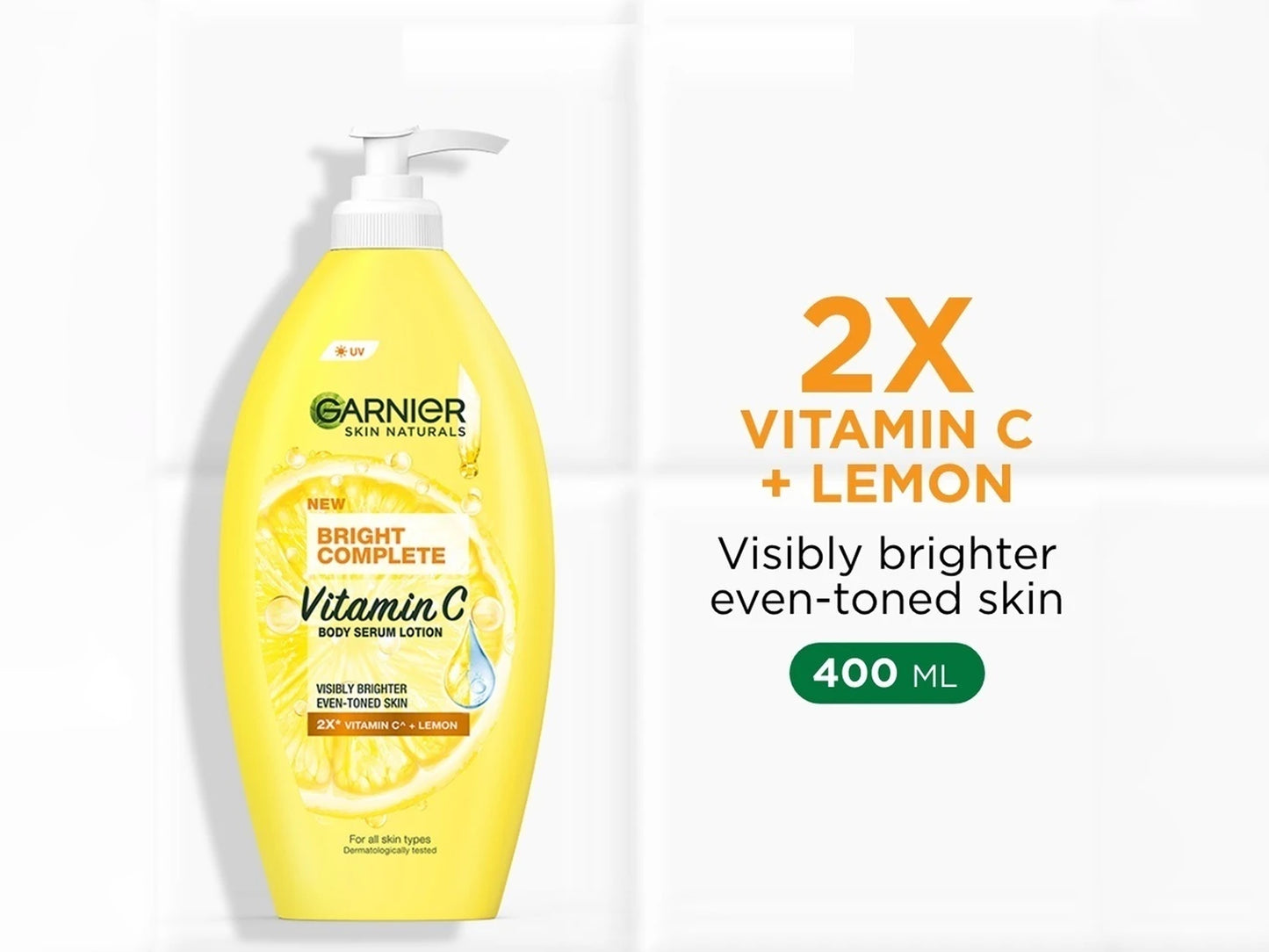 Buy Original Garnier Bright Complete Serum Body Lotion 400ml in Sri Lanka