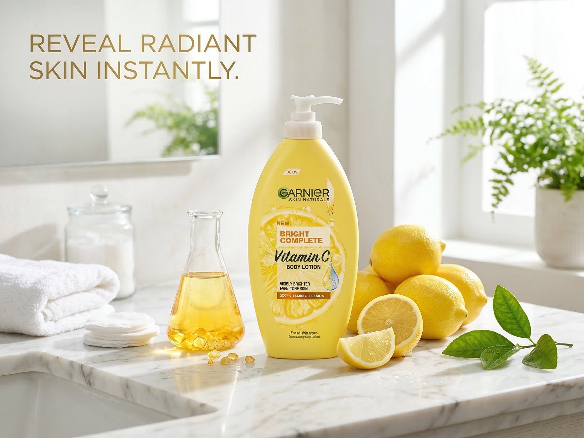 Buy Original Garnier Bright Complete Serum Body Lotion 400ml in Sri Lanka