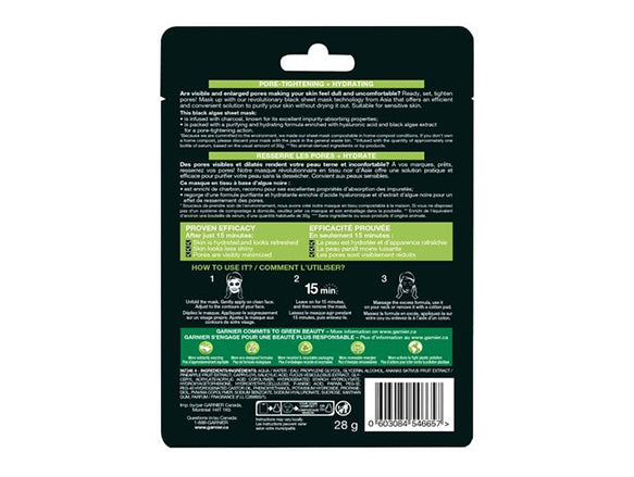 Garnier Moisture Bomb Sheet Mask for Enlarged Pores 28g&nbsp;- CANADA in Sri Lanka