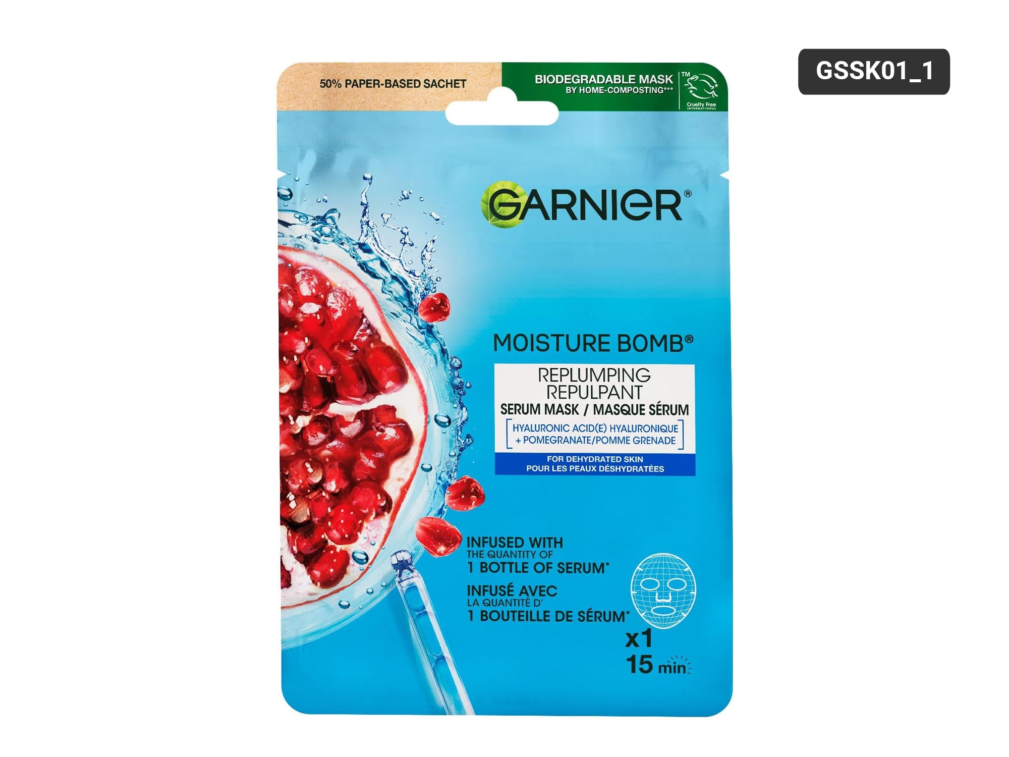 Garnier Moisture Bomb Pomegranate Hydrating Mask 28g in Sri Lanka