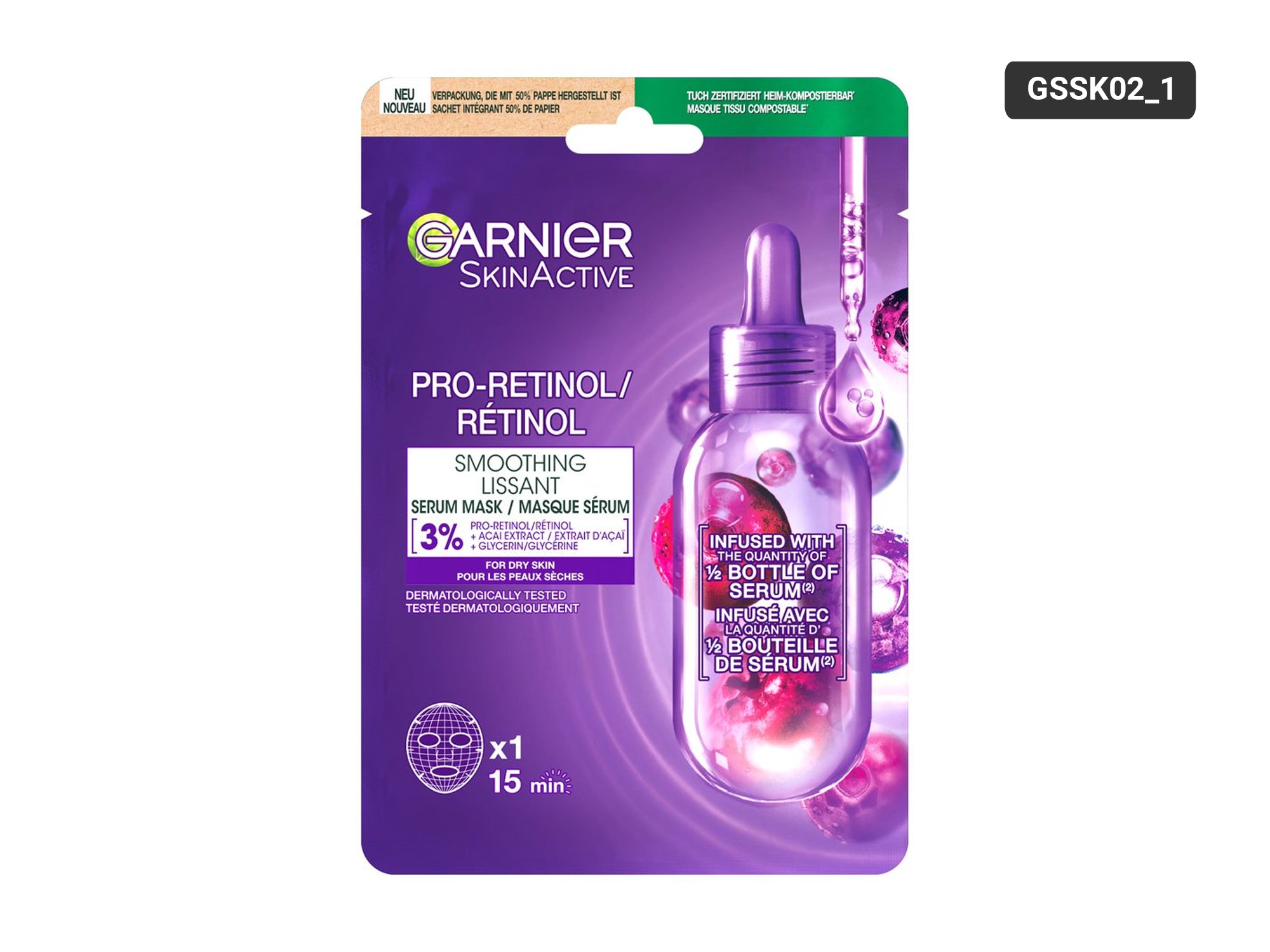 Garnier Pro-Retinol Smoothing Serum Mask in Sri Lanka