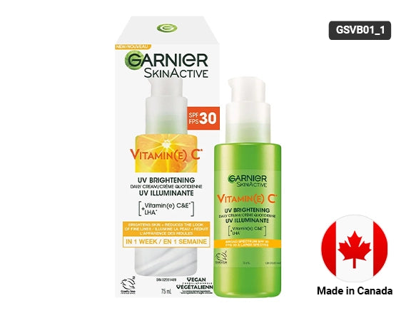 Garnier Skinactive Vitamin C UV Brightening Daily Cream SPF30 75ml - CANADA - 603084091607