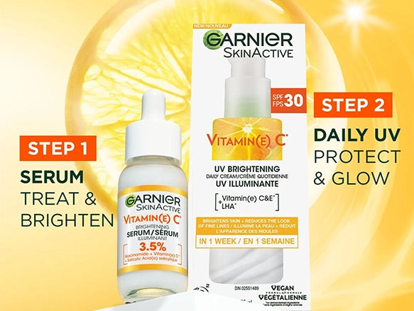 Garnier Skinactive Vitamin C UV Brightening Daily Cream SPF30 75ml - CANADA - 603084091607