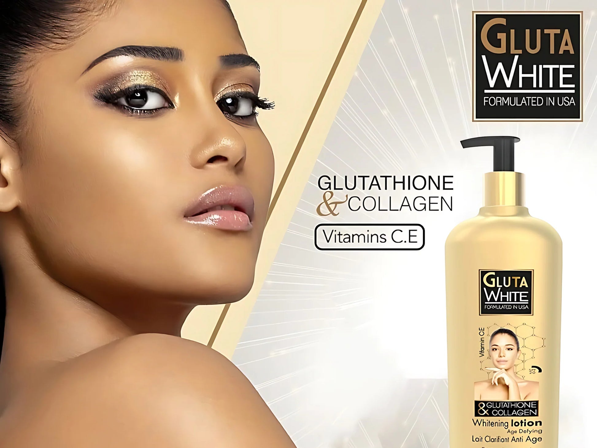 Buy Original Gluta White Glutathione and Collagen Whitening Lotion 250ml in Sri Lanka