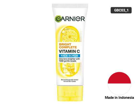 Garnier Bright Complete Vitamin C Face Scrub 100ml - INDONESIA in Sri Lanka