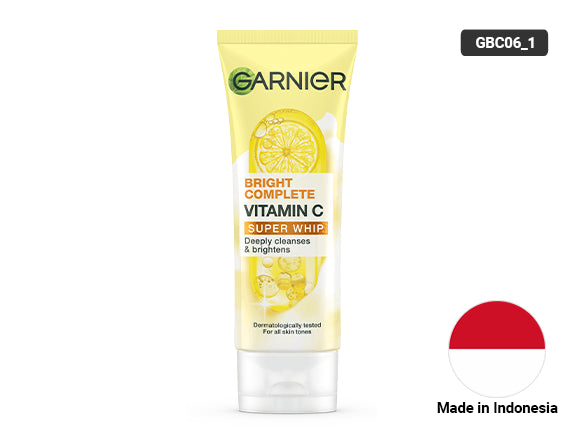 Garnier Bright Complete Vitamin C Super Whip Deeply Cleanses & Brightens 100ml - INDONESIA in Sri Lanka