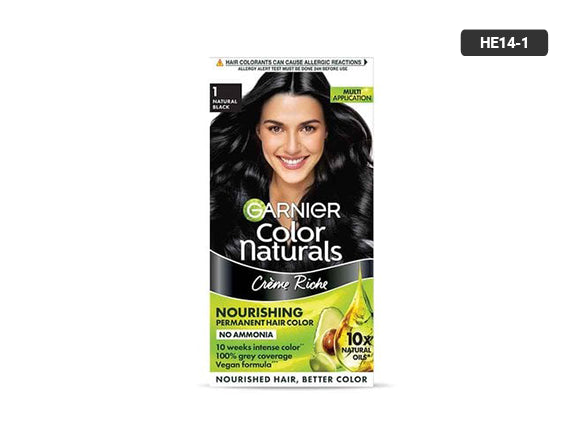 Garnier Natural Black Hair Color 70ml + 60g in Sri Lanka 