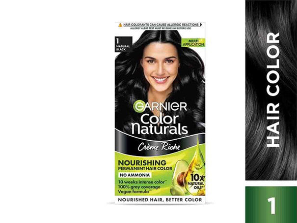 Garnier Natural Black Hair Color 70ml + 60g - INDIA in Sri Lanka