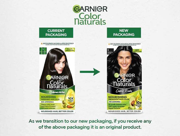 Garnier Natural Black Hair Color 70ml + 60g - INDIA in Sri Lanka