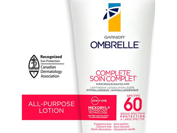 Garnier Ombrelle Complete Soin Complet Sunscreen SPF 60 200ml - CANADA in Sri Lanka