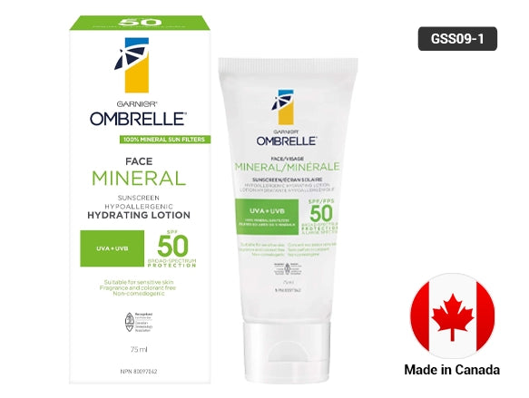 Garnier Ombrelle Face Mineral Sunscreen Hydrating Lotion SPF 50 75ml in Sri Lanka 