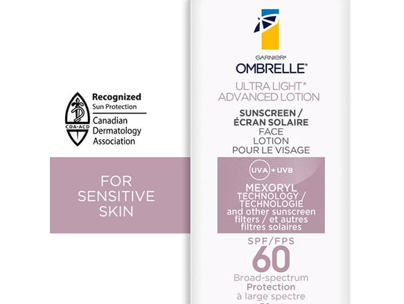Garnier Ombrelle Ultra Light Advanced Lotion SPF 60 50ml - CANADA in Sri Lanka