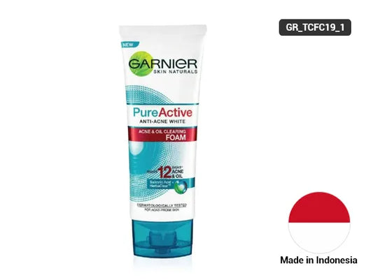 Garnier Skin Naturals Pureactive Anti-Acne Acne Oil Clearing Foam - 100ml - INDONESIA - 8992304019524 in Sri Lanka