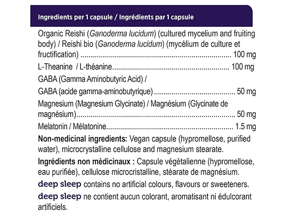 Genuine Health Deep Sleep with Reishi Mushroom 60 Capsules - CANADA in Sri Lanka