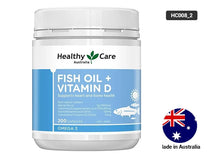 Healthy Care Fish Oil + Vitamin D 200 Capsules in Sri Lanka