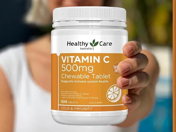 Healthy Care Vitamin C 500mg Chewable 500 Tablets - AUSTRALIA in Sri Lanka