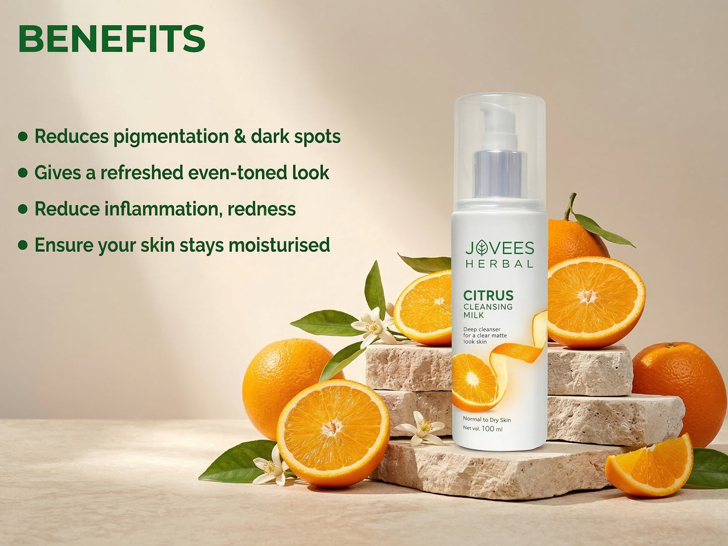 Jovees Herbal Citrus Cleansing Milk 100ml in Sri Lanka