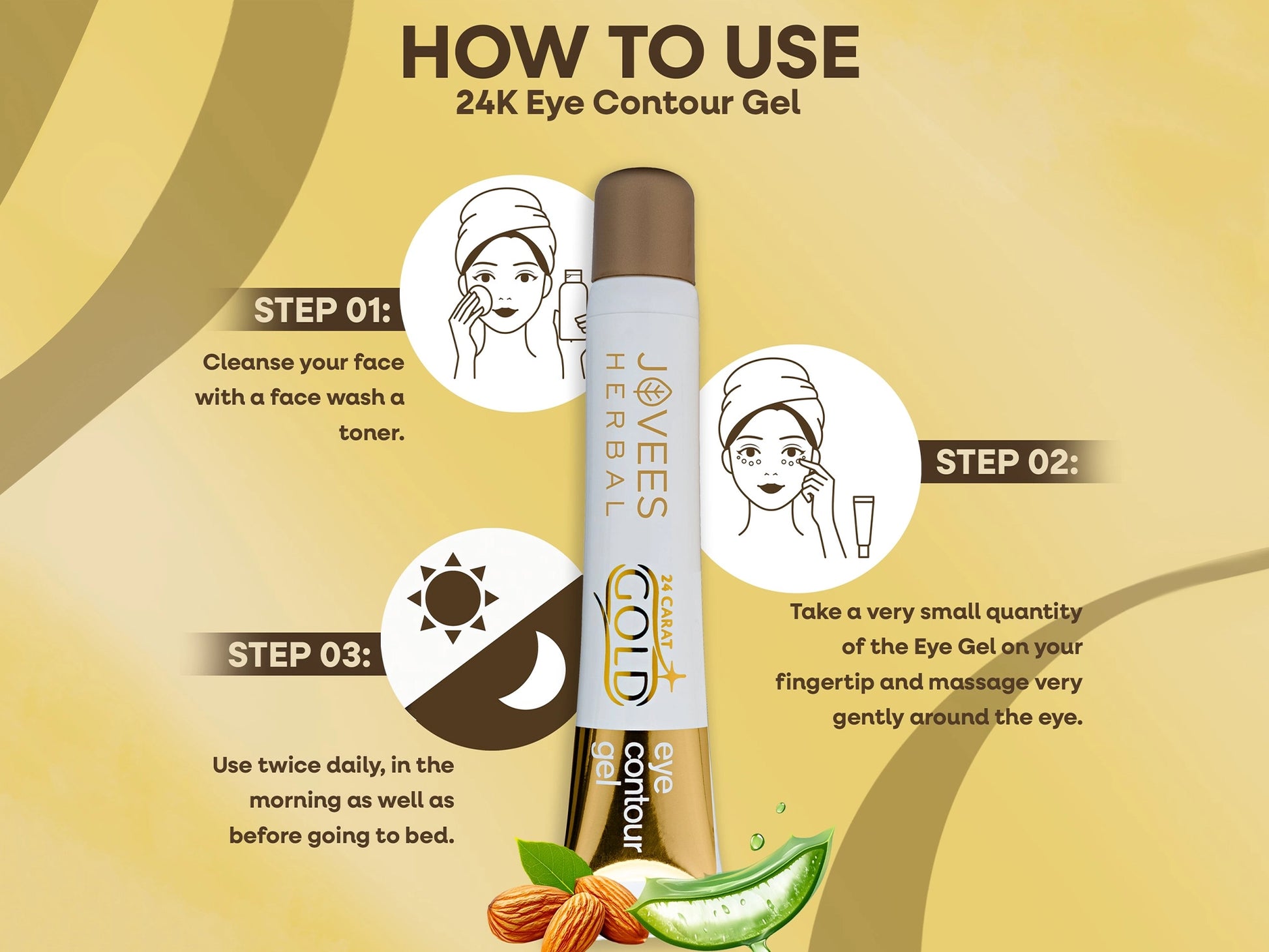 Jovees Gold Eye Contour Gel 20g in Sri Lanka