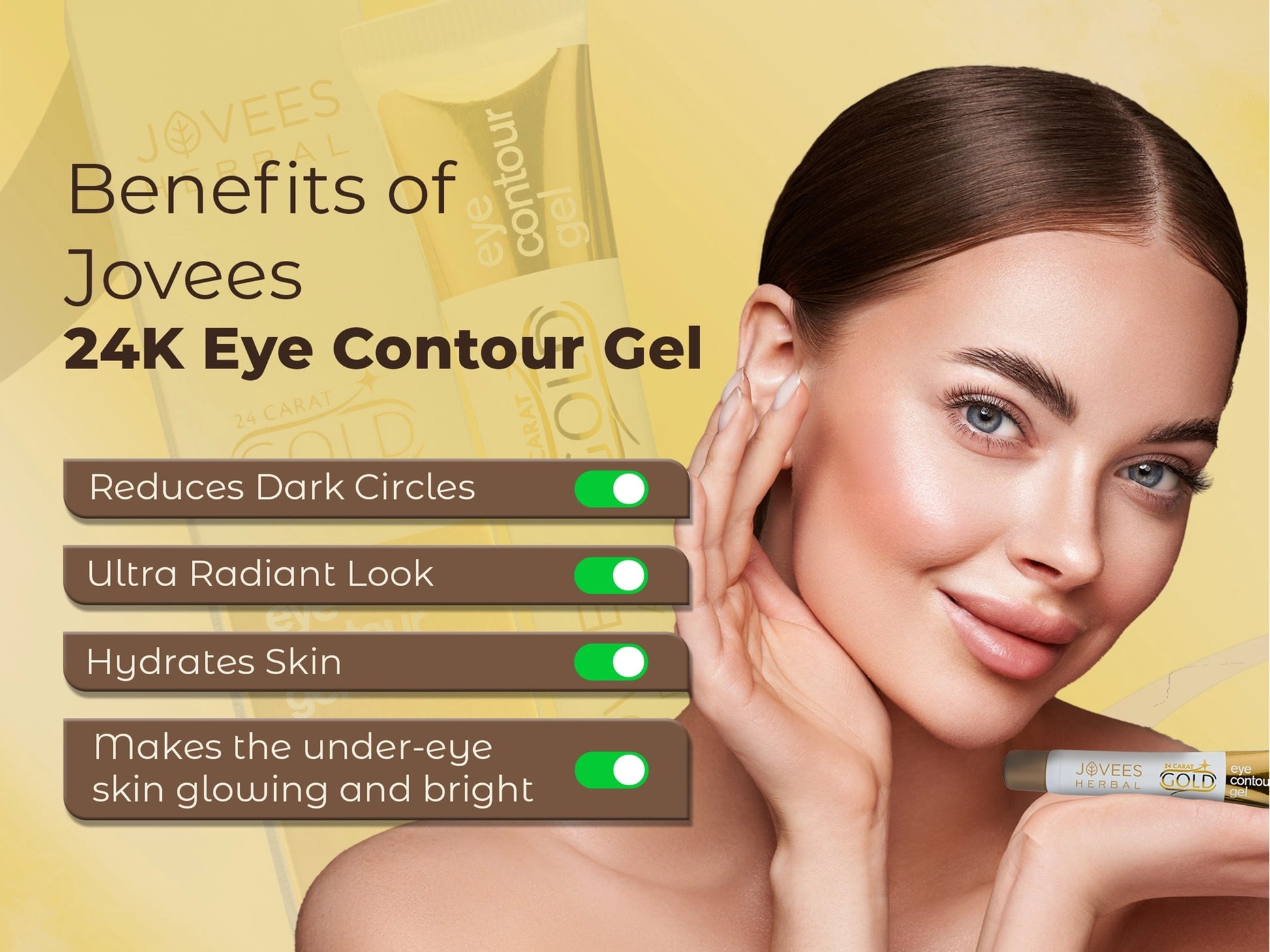 Jovees Gold Eye Contour Gel 20g in Sri Lanka