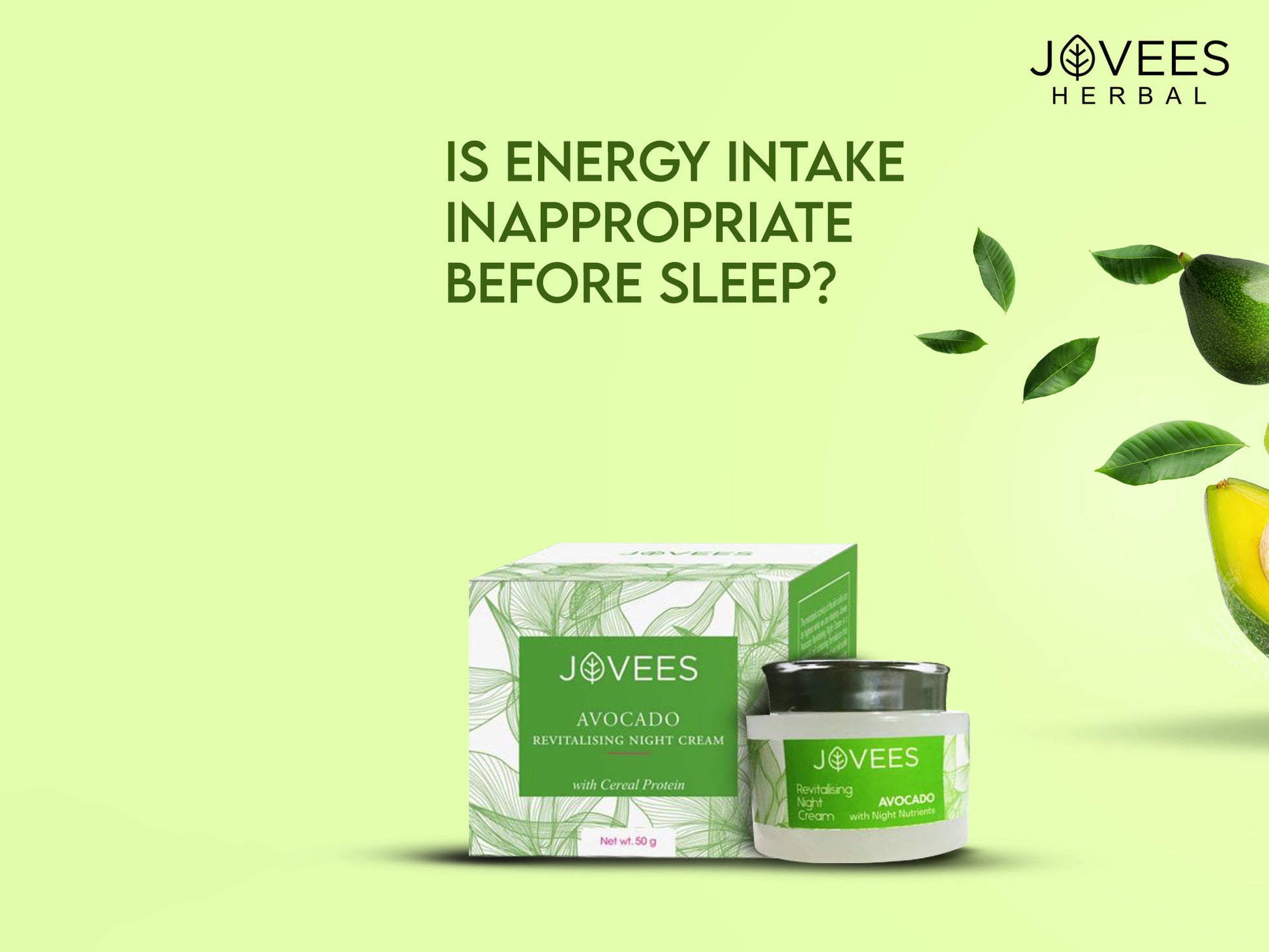 Jovees Herbal Avocado Revitalising Night Cream 50g in Sri Lanka