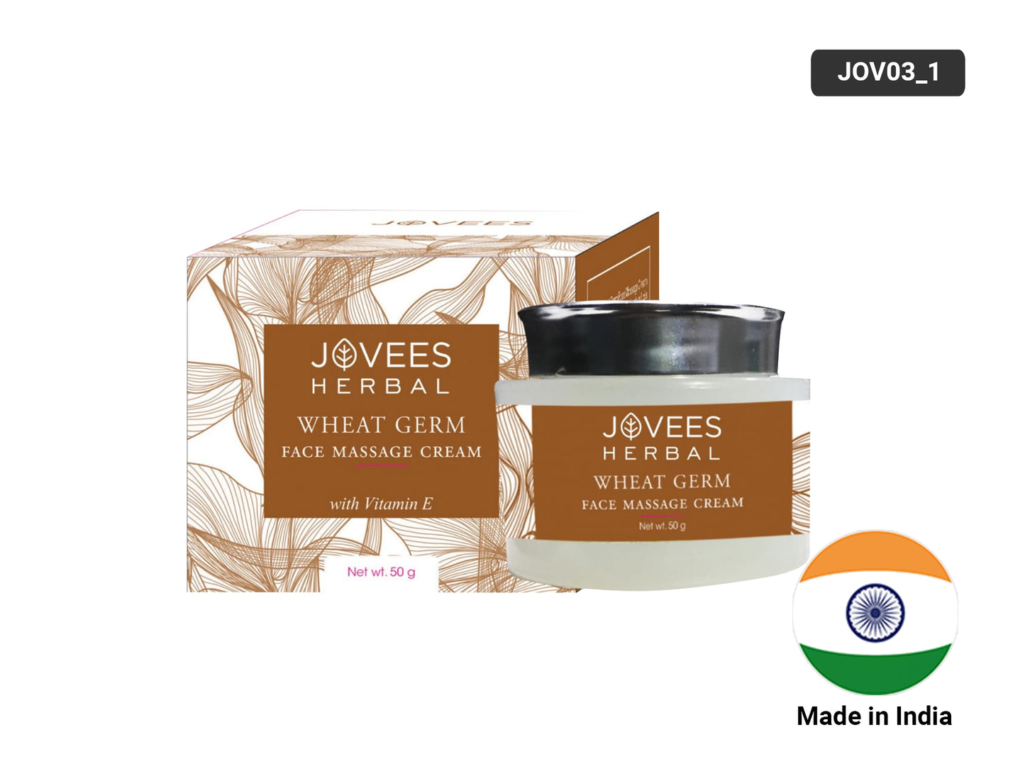 Jovees Herbal Wheat Germ Face Massage Cream 50g in Sri Lanka