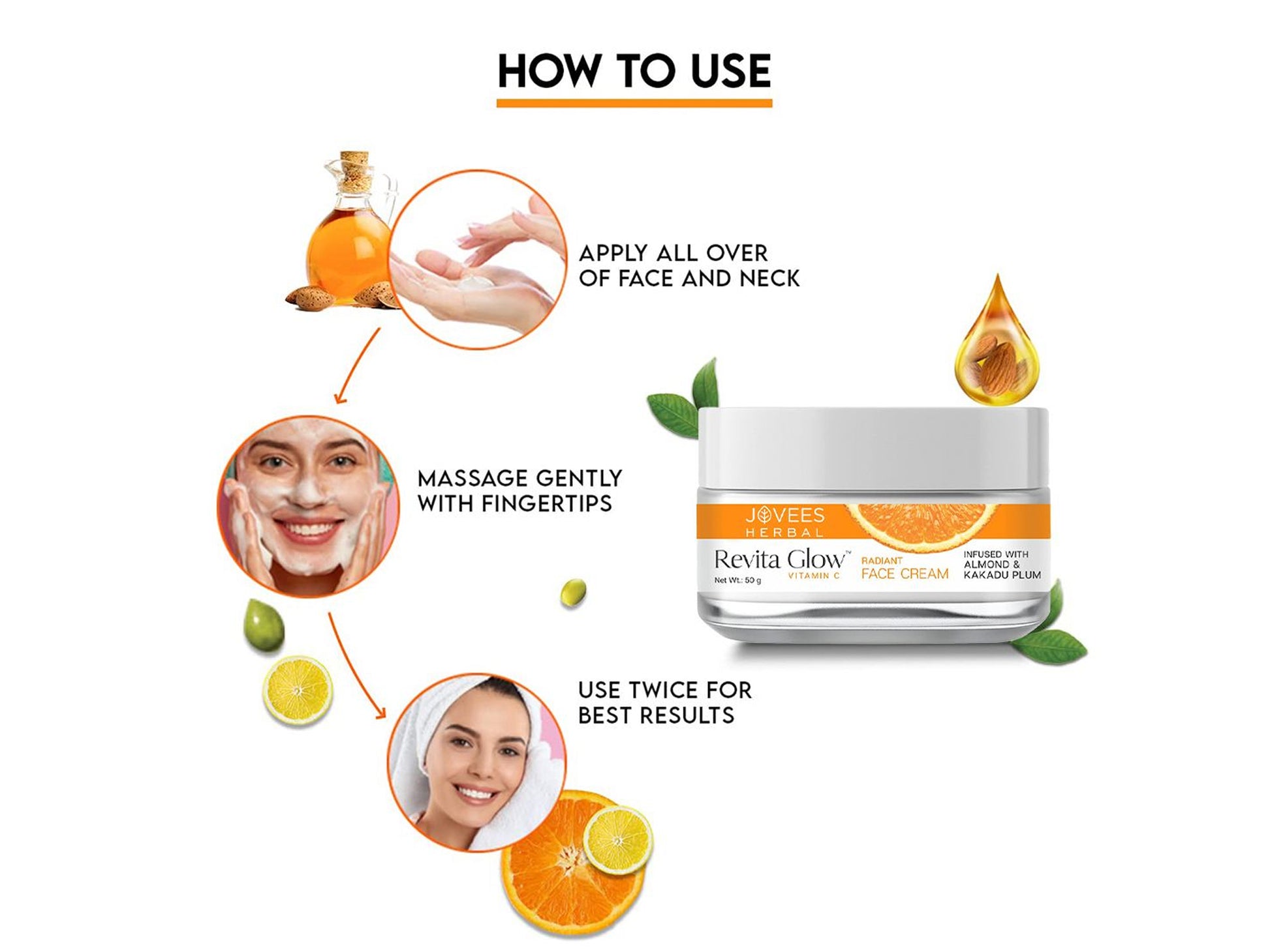 Jovees Herbal Revita Glow Vitamin C Radiant Face Cream 50g in Sri Lanka