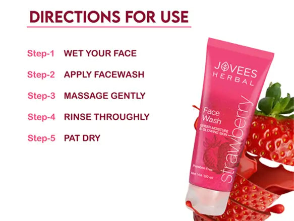 Jovees Herbal Strawberry Face Wash 120ml in Sri Lanka