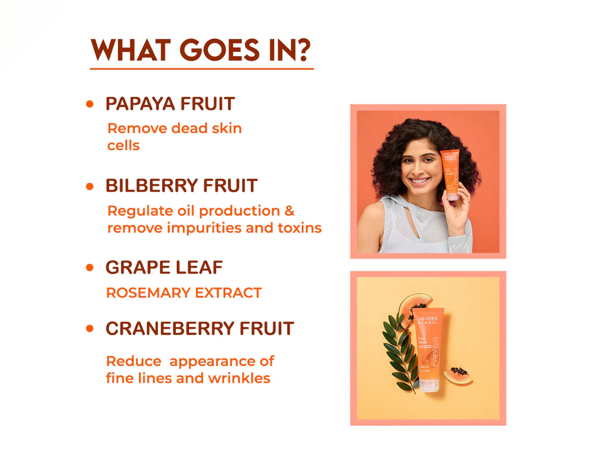 Jovees Herbal Papaya Face Wash 120ml in Sri Lanka