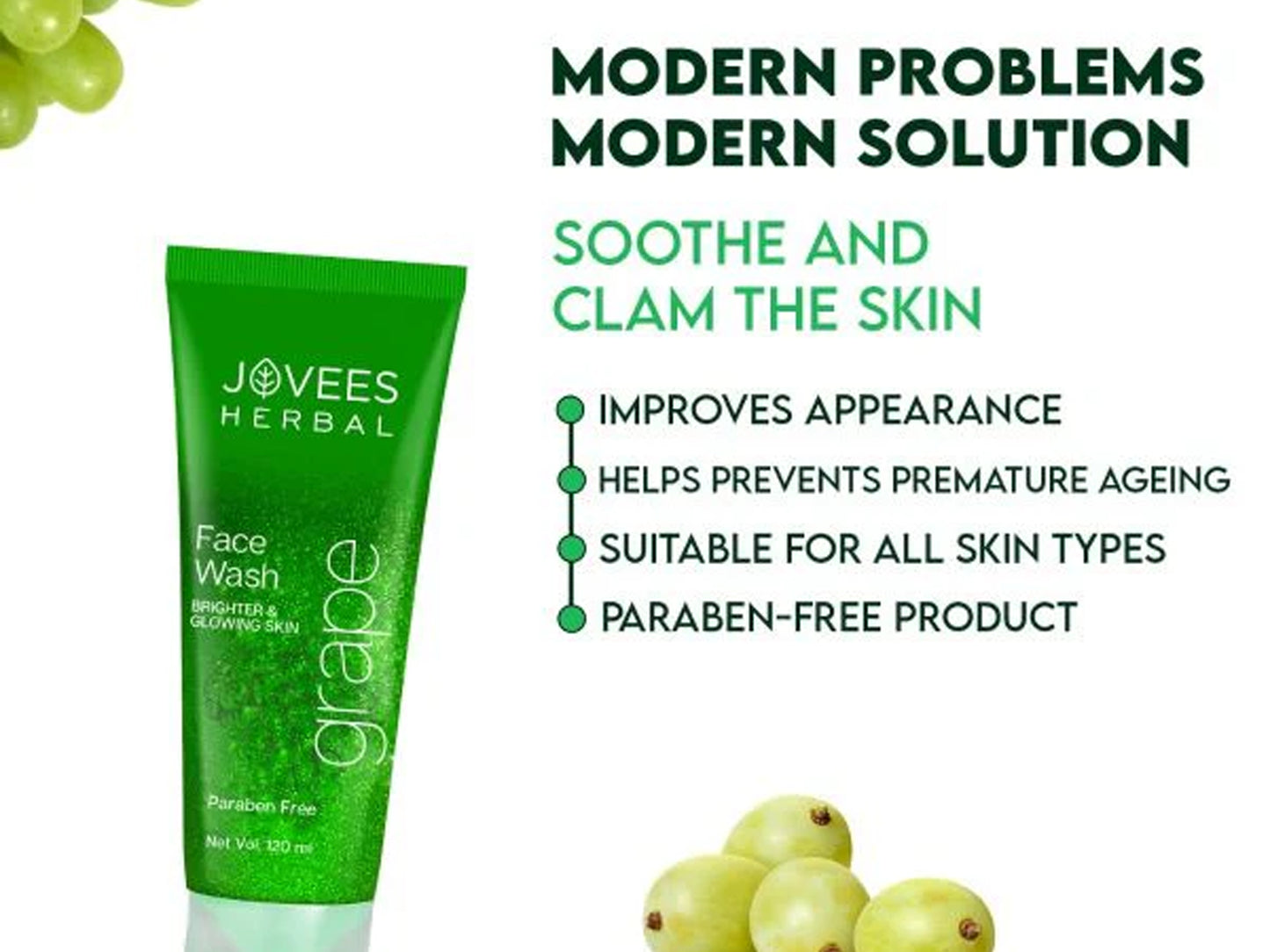 Jovees Herbal Clarifying Grape Fairness Face Wash 120ml in Sri Lanka