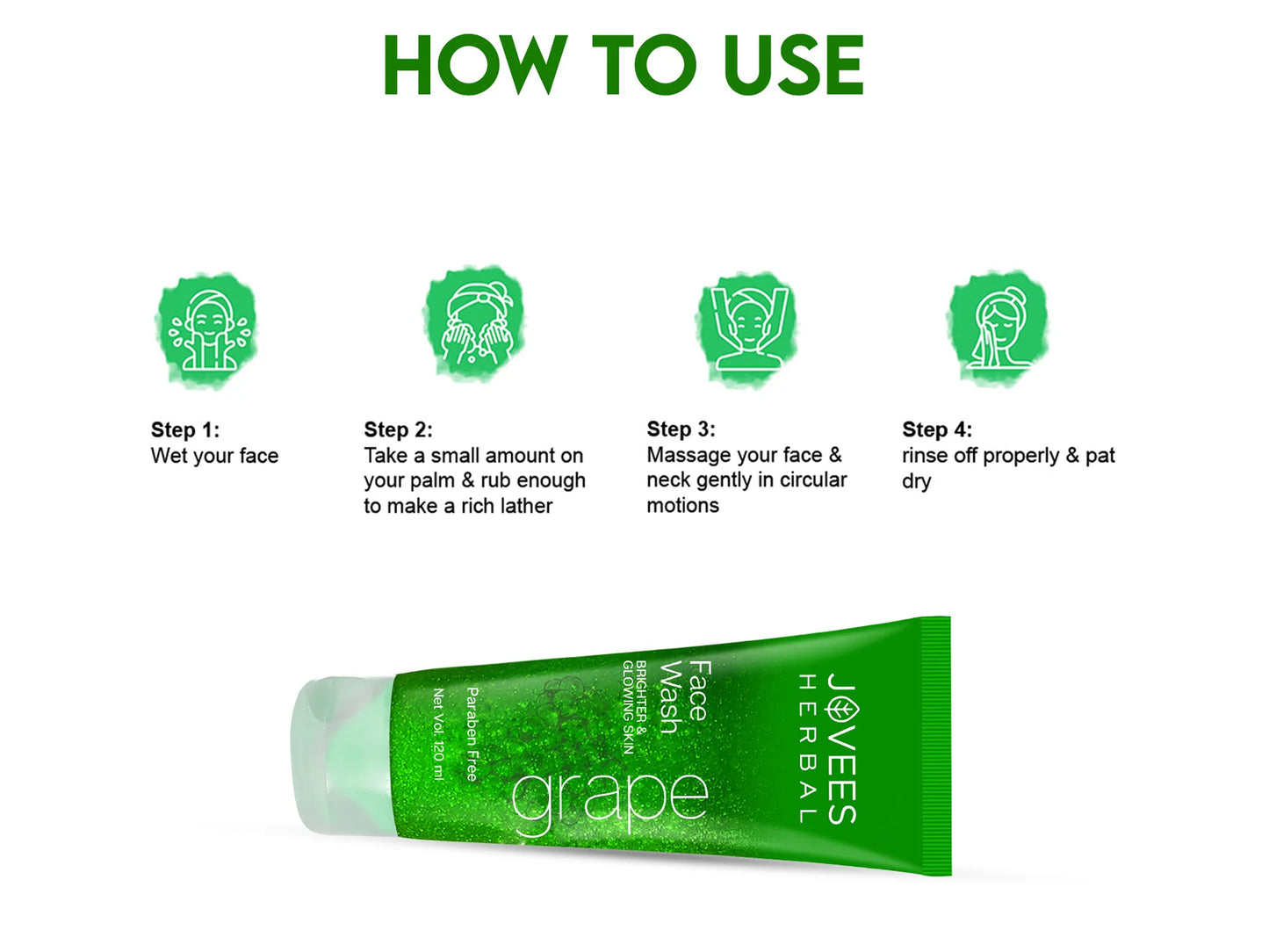 Jovees Herbal Clarifying Grape Fairness Face Wash 120ml in Sri Lanka