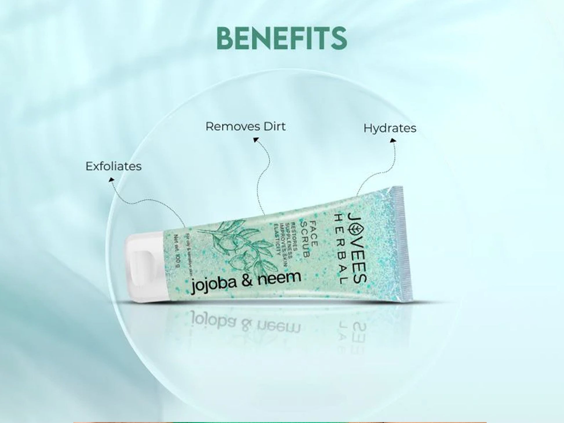Jovees Herbal Jojoba and Neem Face Scrub 100g in Sri Lanka
