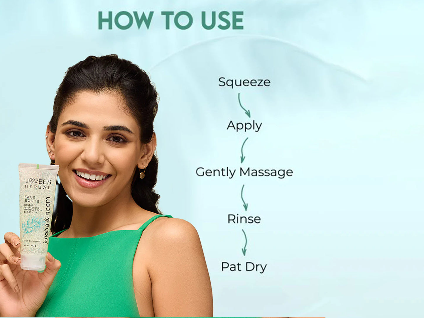 Jovees Herbal Jojoba and Neem Face Scrub 100g in Sri Lanka