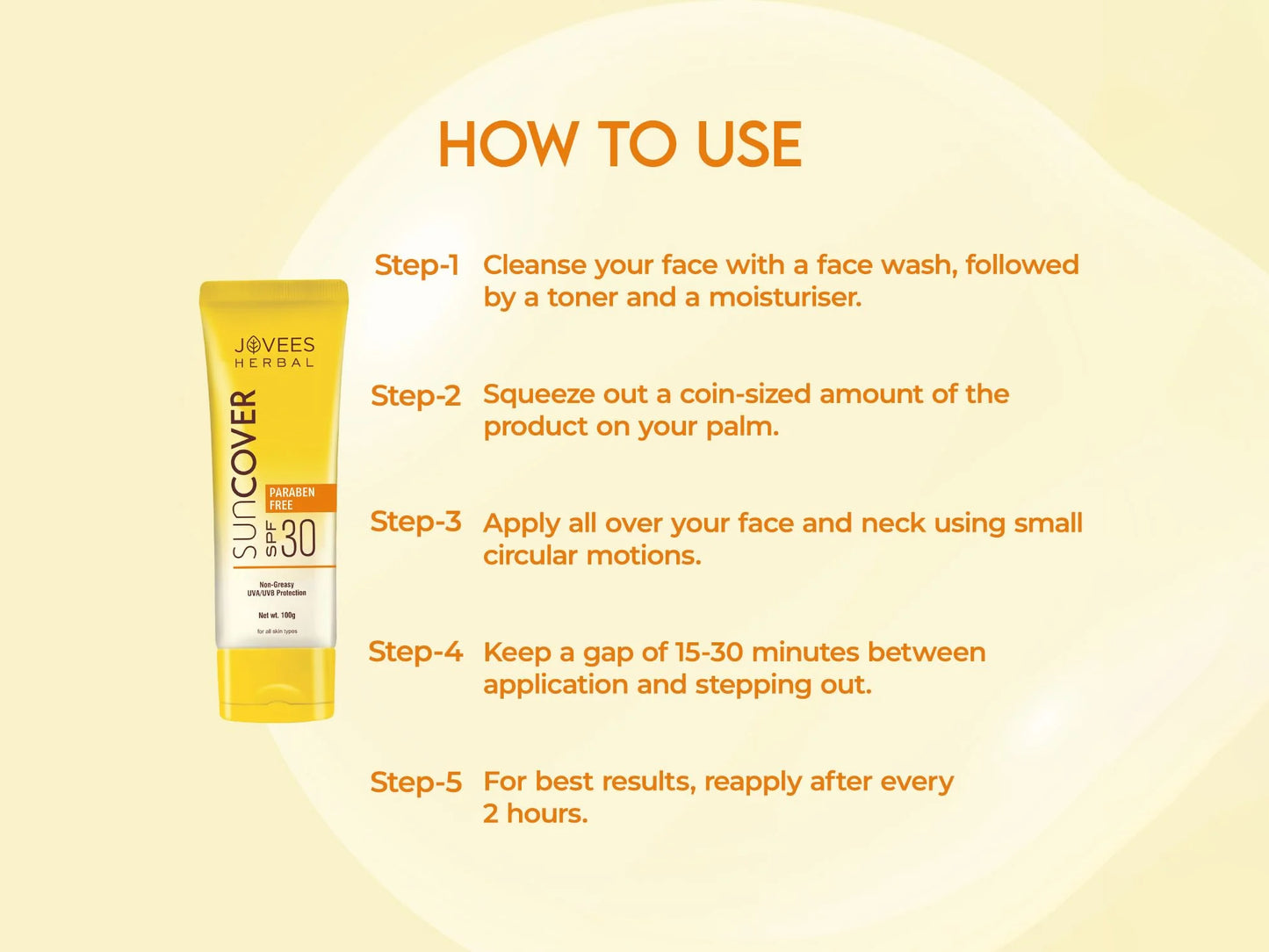 Jovees Sandalwood Natural Sun Cover SPF 30 100g in Sri Lanka