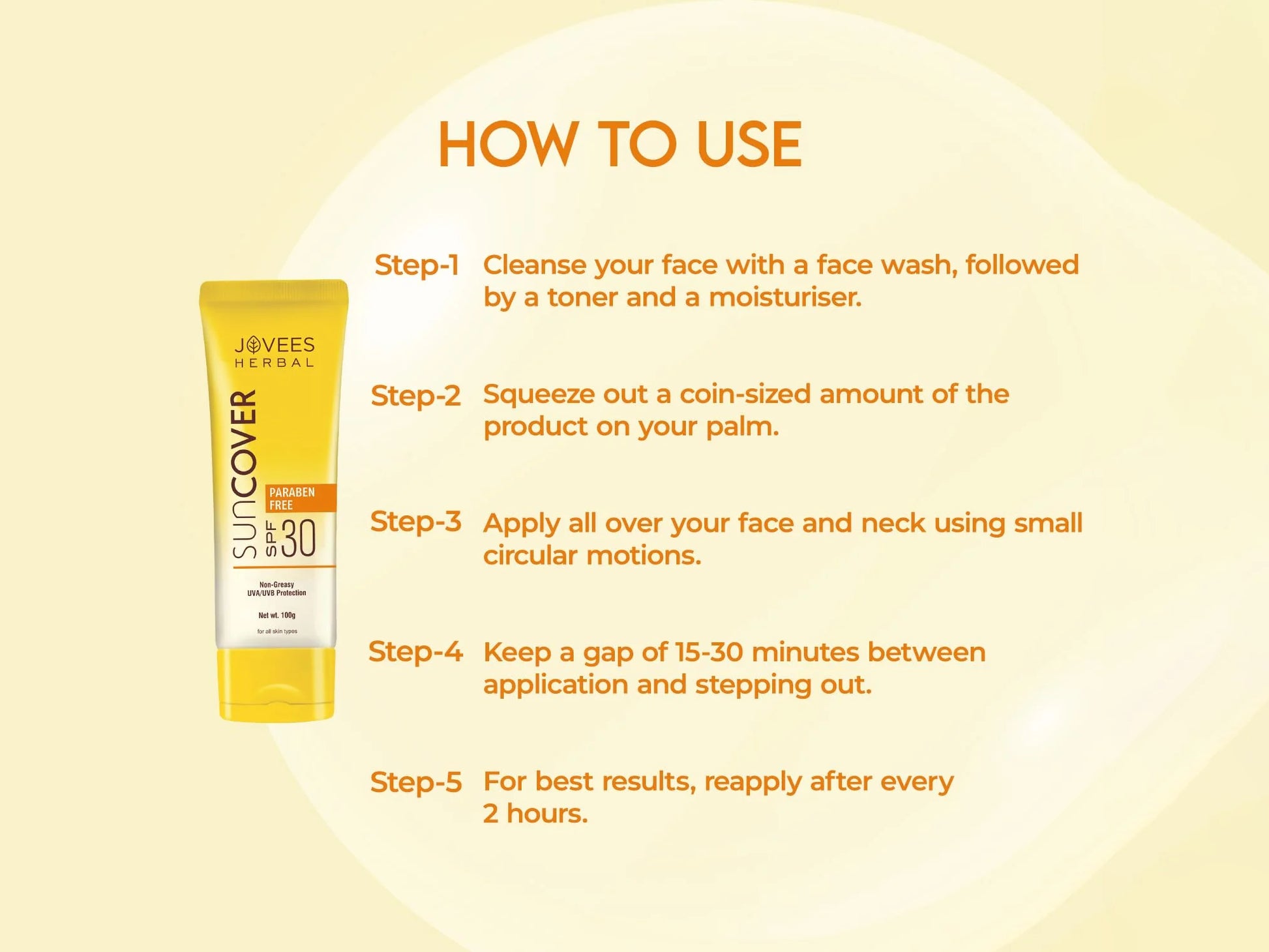 Jovees Sandalwood Natural Sun Cover SPF 30 100g in Sri Lanka