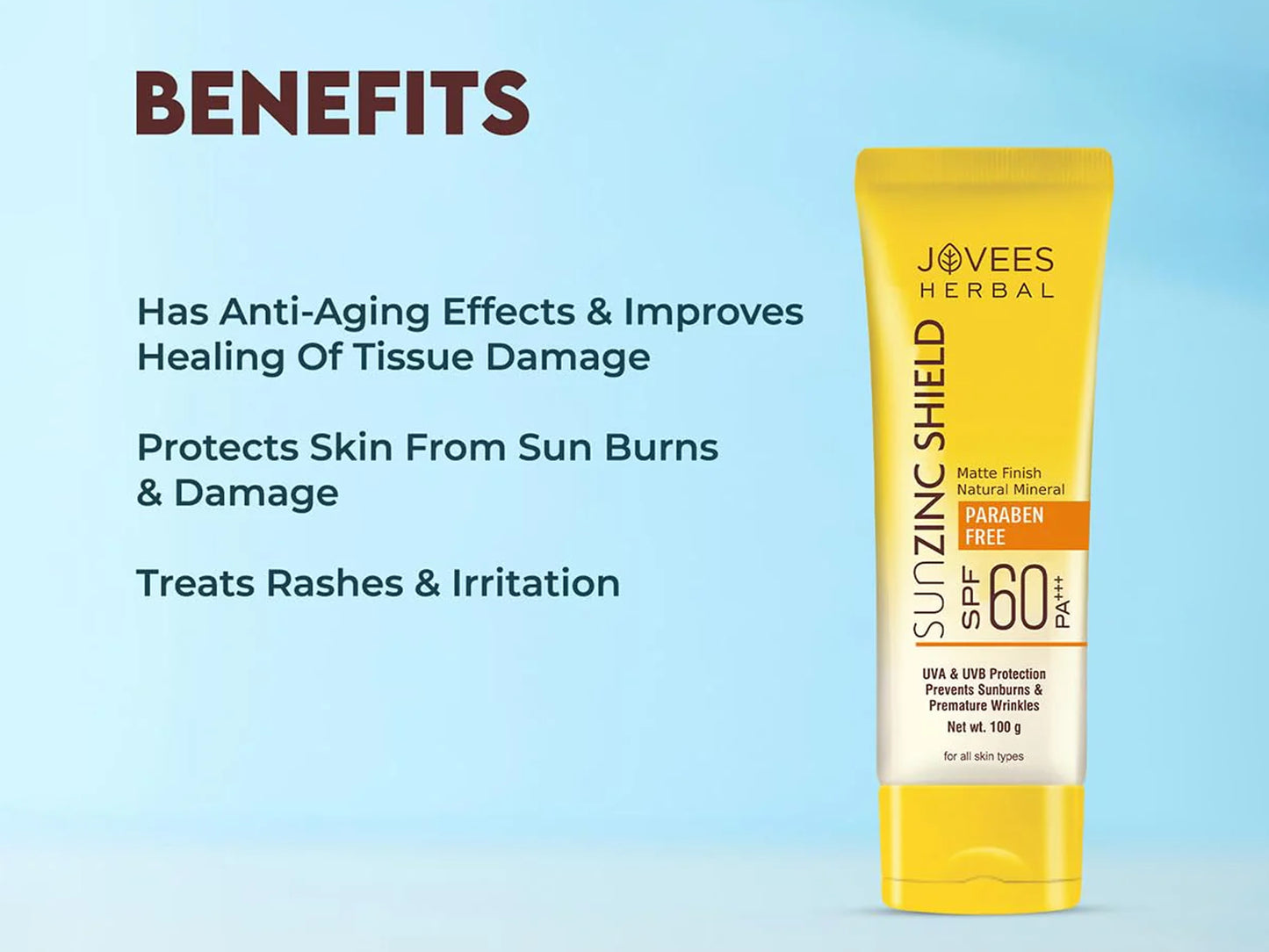 Jovees Sun Guard 3-in-1 Matte Lotion SPF 60 PA+++ 50ml in Sri Lanka