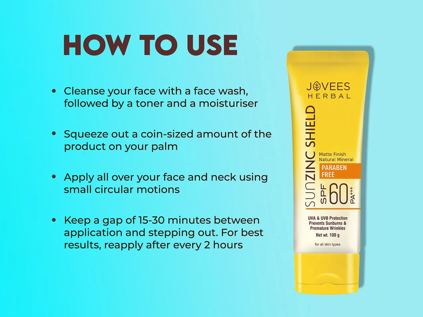 Jovees Sun Guard 3-in-1 Matte Lotion SPF 60 PA+++ 50ml in Sri Lanka