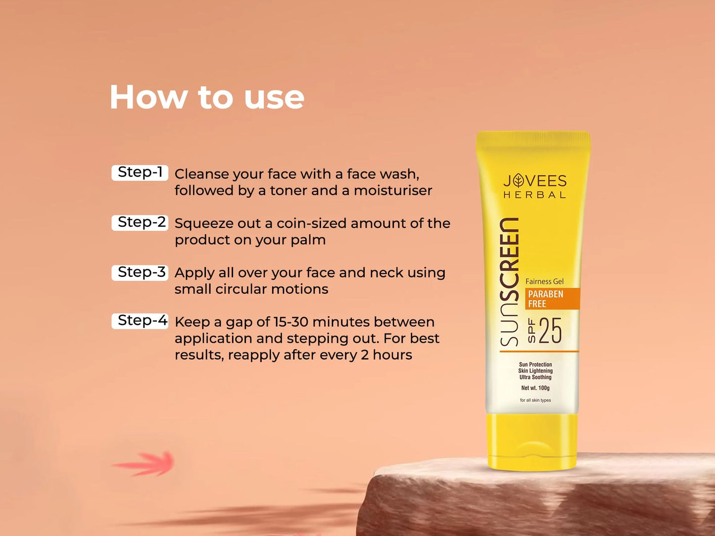 Jovees Herbal Sunscreen Fairness Gel SPF 25 50g in Sri Lanka