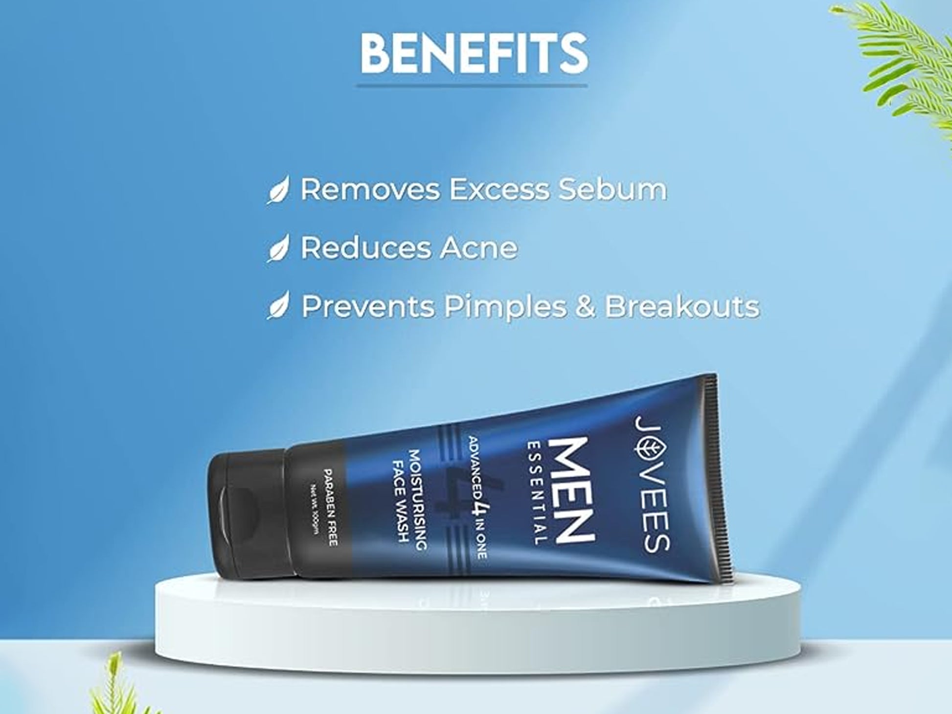 Jovees Mens Essential Advanced 4-in-1 Moisturizing Face Wash 100ml in Sri Lanka