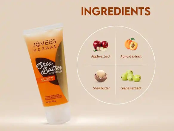 Jovees Herbal Shea Butter Moisturiser with Fruit Extracts 100g