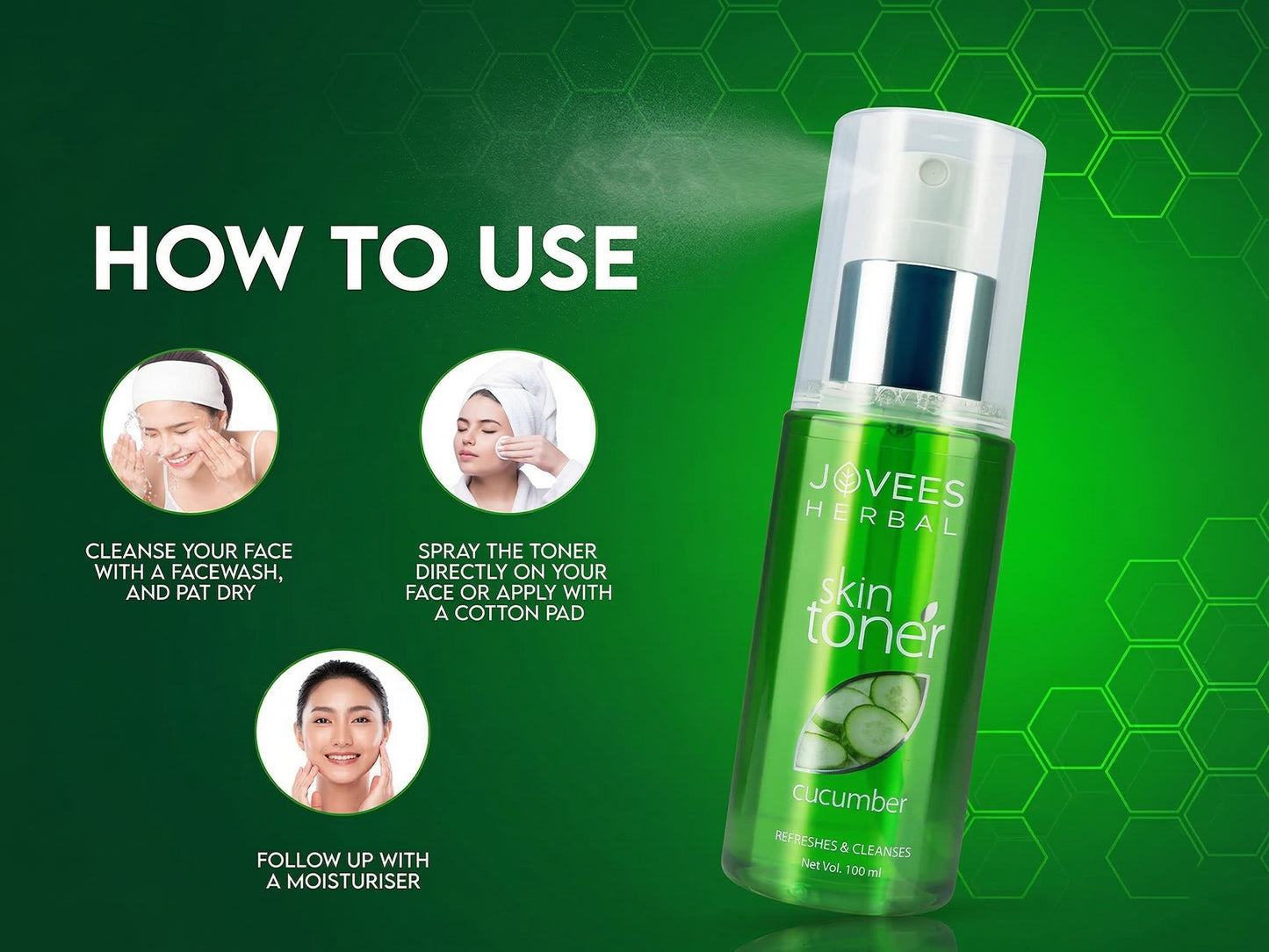 Jovees Herbal Cucumber Skin Toner 100ml in Sri Lanka
