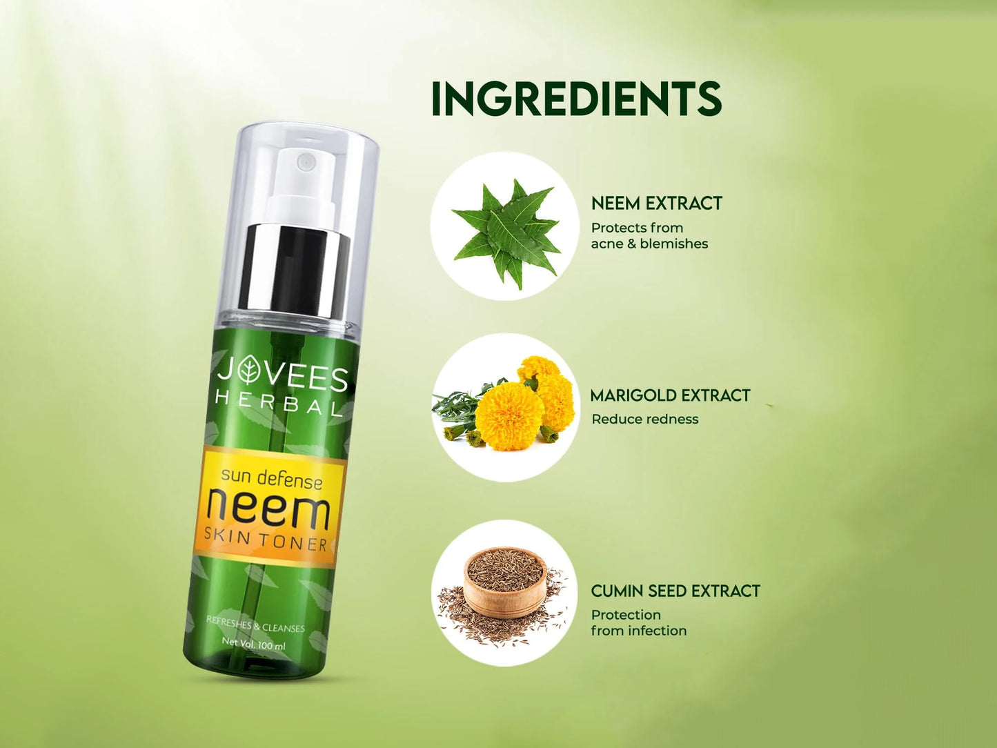 Jovees Sun Defense Neem Skin Toner 100ml in Sri Lanka