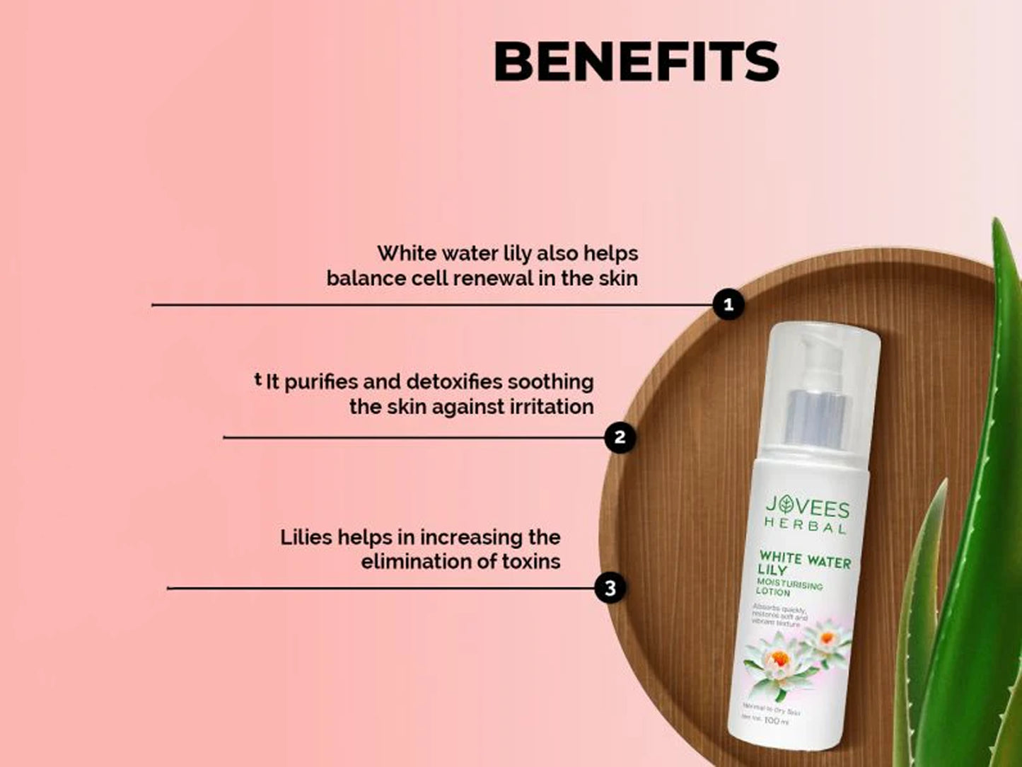 Jovees Herbal White Water Lily Moisturising Lotion 100ml in Sri Lanka